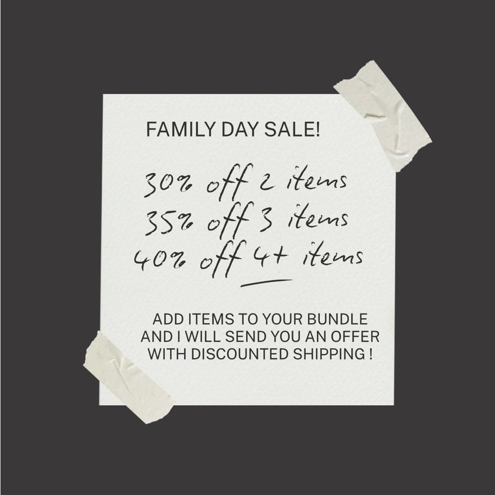 Family Day Sale Promotion